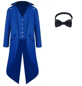 Blue Tailcoat with Bow Tie
