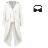 White Tailcoat with Bow Tie