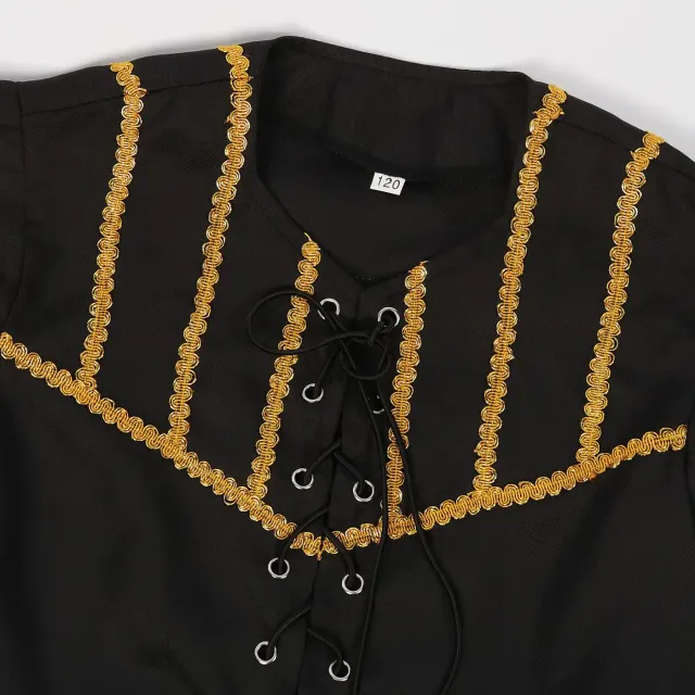 Kids Pirate Captain Cosplay Costume Set for Halloween Stage detail 6