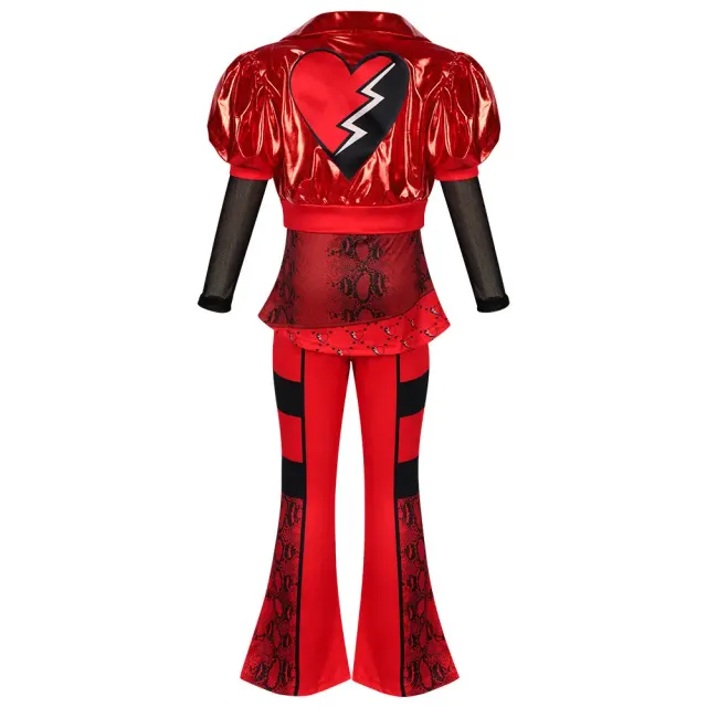 Kids Queen of Hearts Cosplay Costume for Halloween detail 10