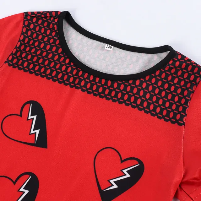 Kids Queen of Hearts Cosplay Costume for Halloween detail 15