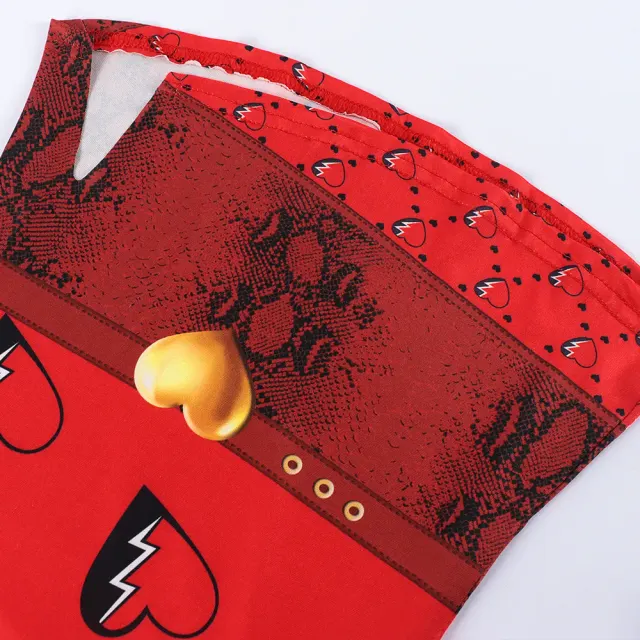 Kids Queen of Hearts Cosplay Costume for Halloween detail 16