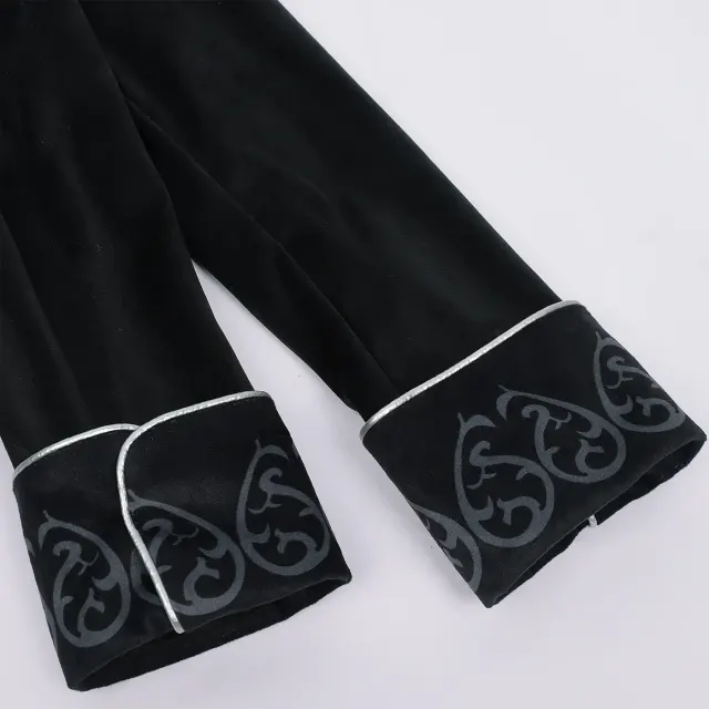 detalle de Disfraz cosplay infantil de frac con ribete plateado de estilo Renacimiento 7