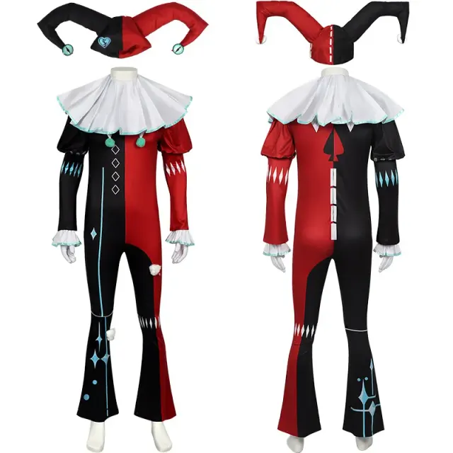 Kids' Wraith Clown Aba horror-night full cosplay costume set for theater and fantasy dress-up.