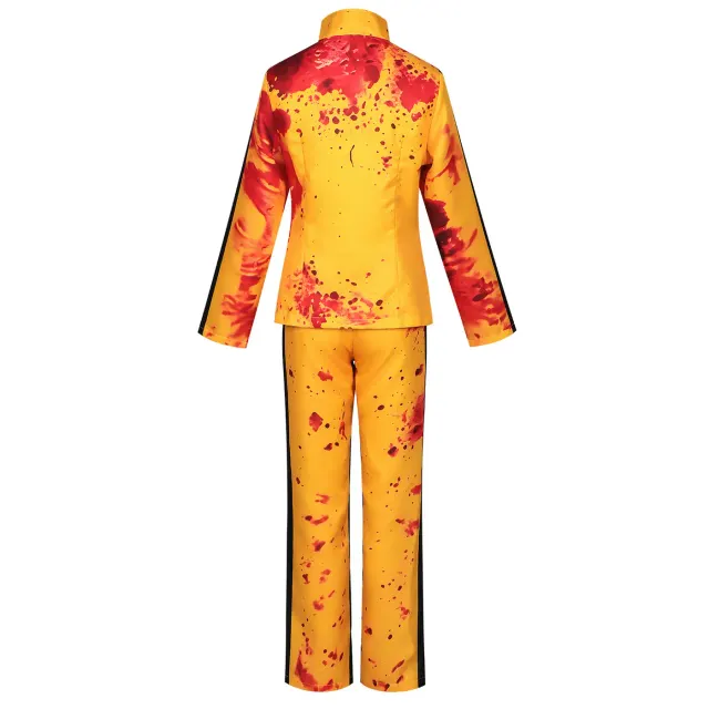 Kill Bill Bride Inspired Yellow Cosplay Tracksuit Set detail 2