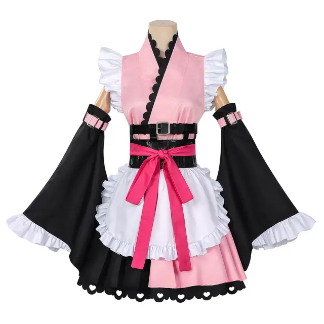 Komazawa Noi Cosplay Maid Set with Ears, Horns & Plush Tail detail 1