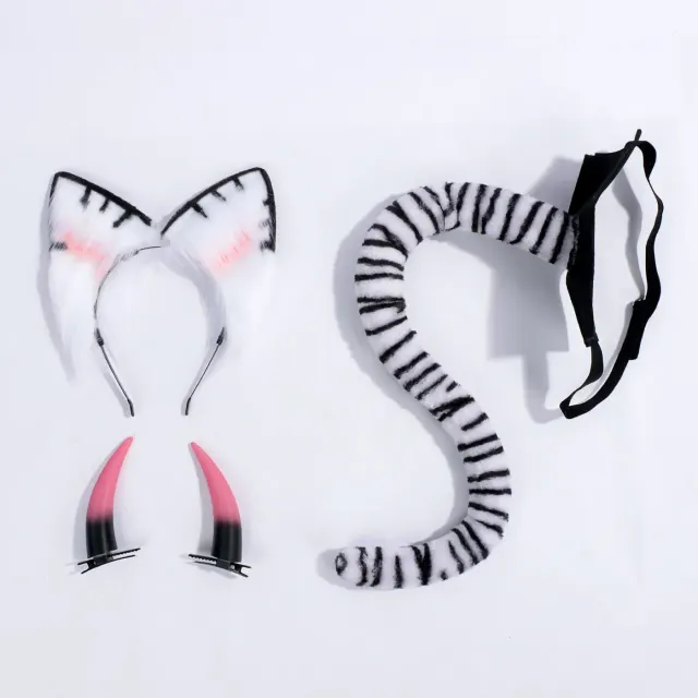 Komazawa Noi Cosplay Maid Set with Ears, Horns & Plush Tail detail 13