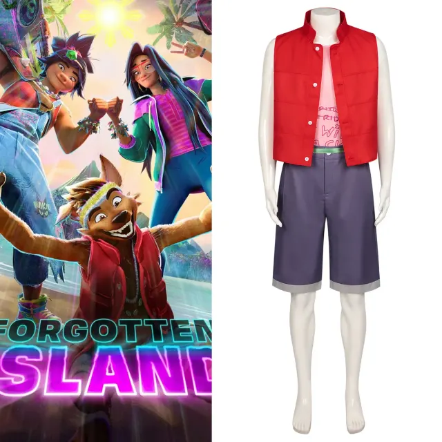 Adult Lao A anime movie cosplay costume shown in the available character style.