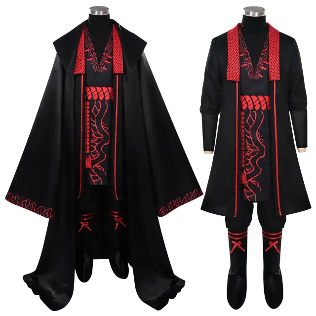 Men's Jia Qiu-style full cosplay costume with a Chinese-inspired design for game and anime roleplay.