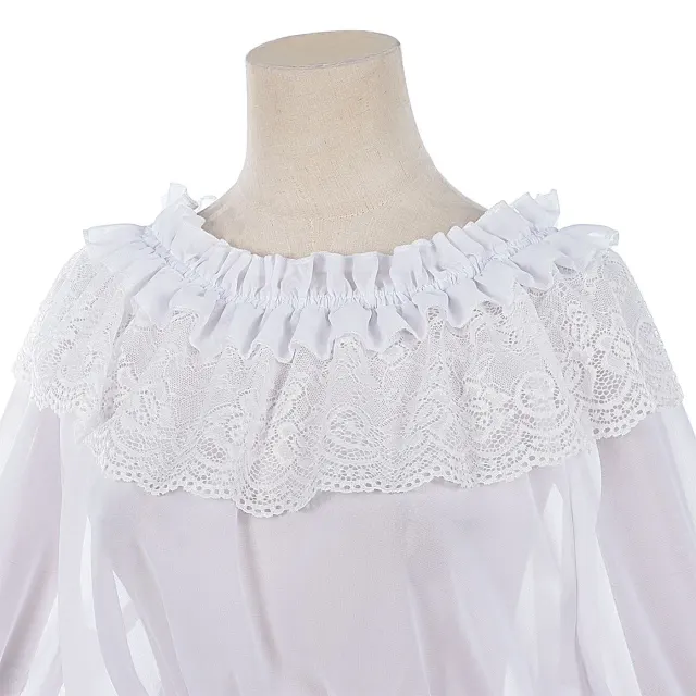 Lolita Long-Sleeve Off-Shoulder Princess Inner Top Halloween detail 3
