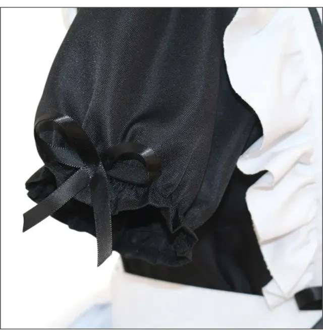 Women's Lolita Maid Cosplay Dress Full Set detail 4