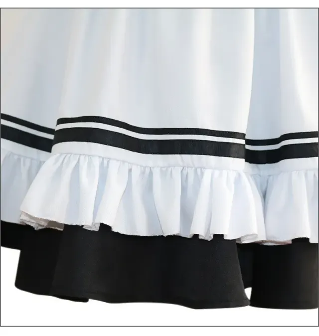 Women's Lolita Maid Cosplay Dress Full Set detail 5