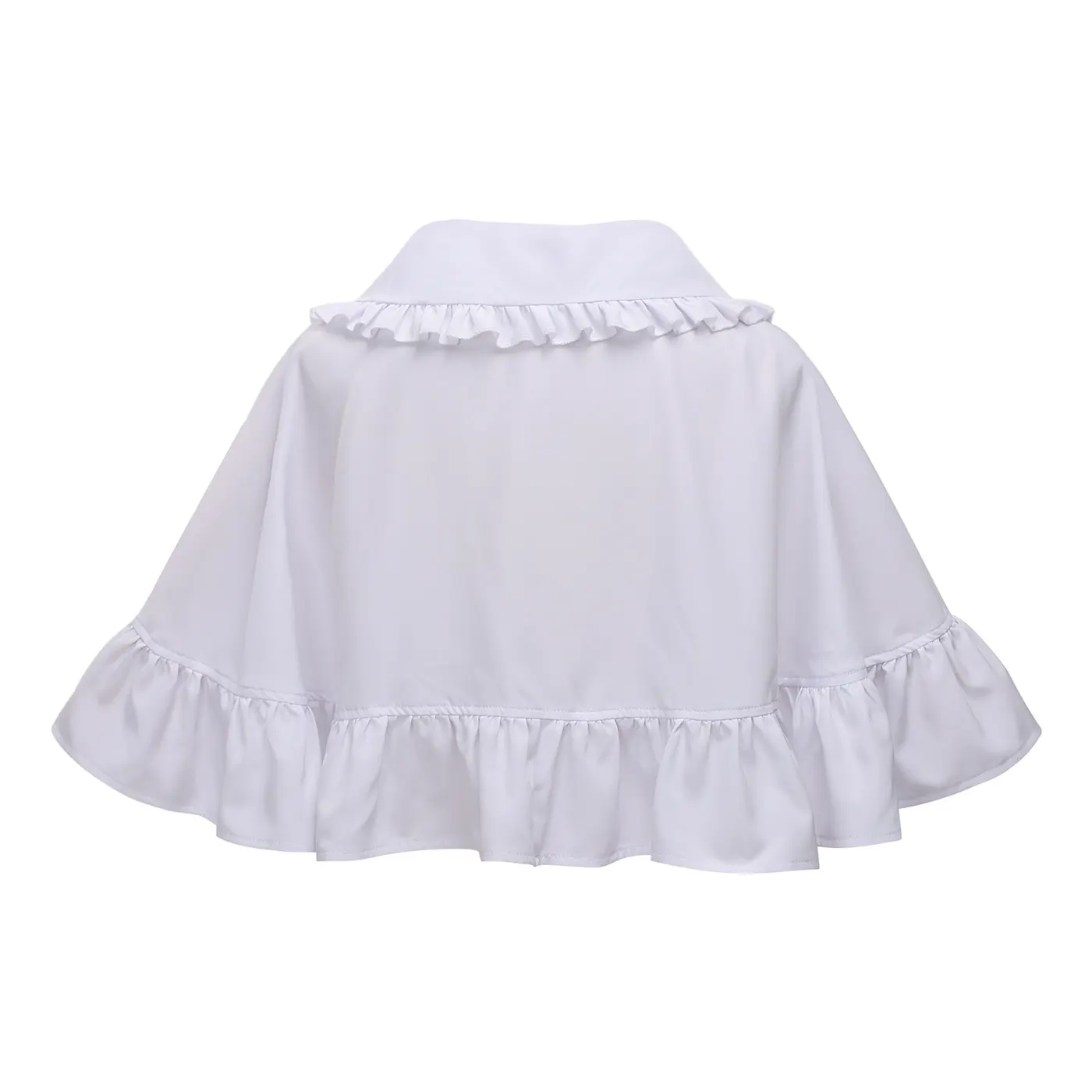 Lolita Ruffled Bow Capelet French Vintage Stage Shrug detail 5