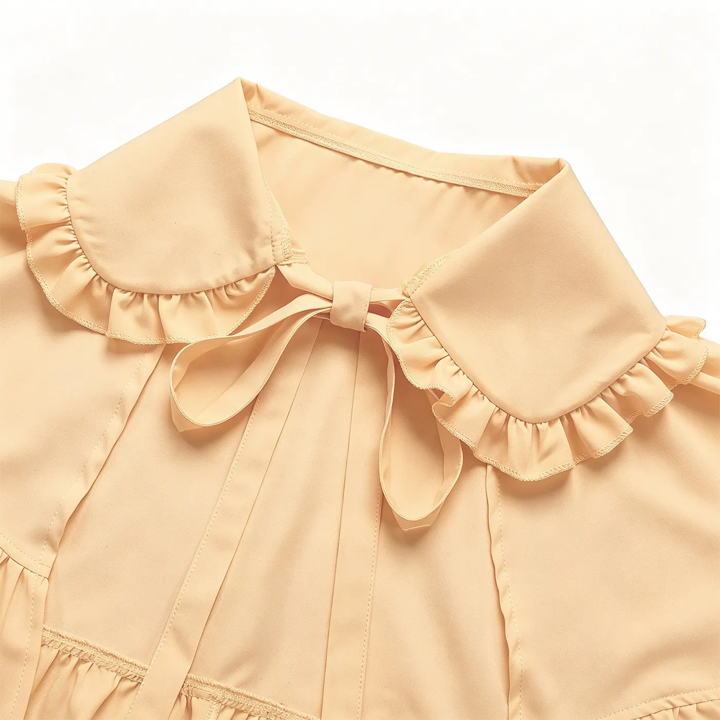 Lolita Ruffled Bow Capelet French Vintage Stage Shrug detail 18