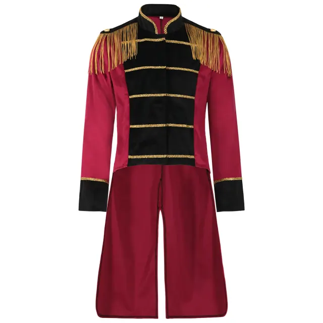 2026 Long-Sleeve Gentleman Tailor Halloween Circus Punk Stage Costume detail 2