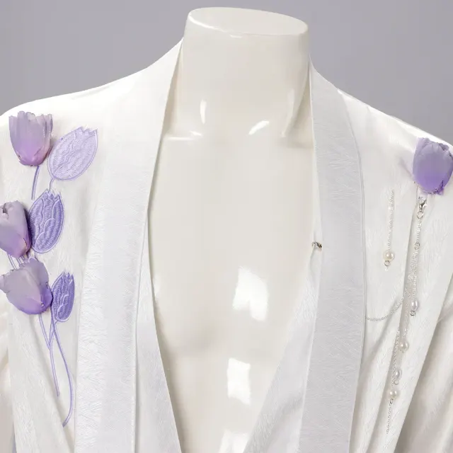 Love and Deepspace Caleb Floating Flowers Cosplay Shirt detail 22