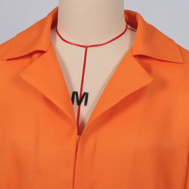 Luigi-Inspired American Prisoner Jumpsuit Cosplay Costume Unisex detail 4