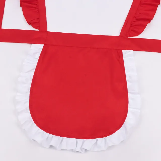 TV-Inspired Maid Waitress Cosplay Dress for Halloween Party detail 7