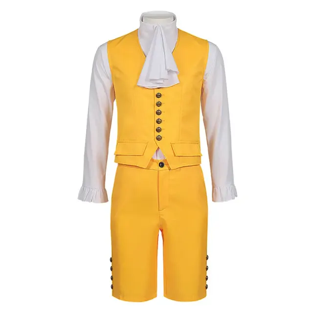 Medieval British Court Costume Set for Halloween Stage Cosplay detail 1