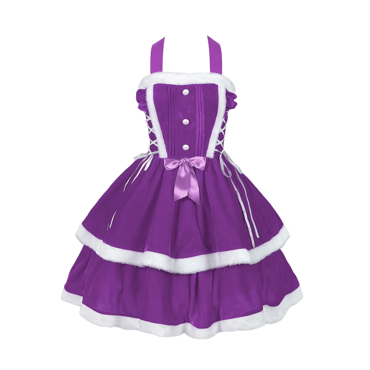 Medieval Sweet Christmas Cosplay Camisole Stage Costume detail 1