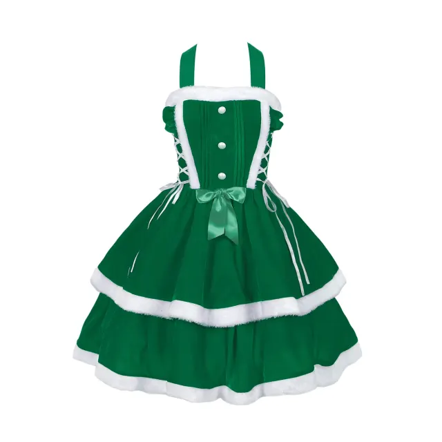 detalle de Disfraz de escenario de camisola cosplay navideña medieval de estilo dulce 2