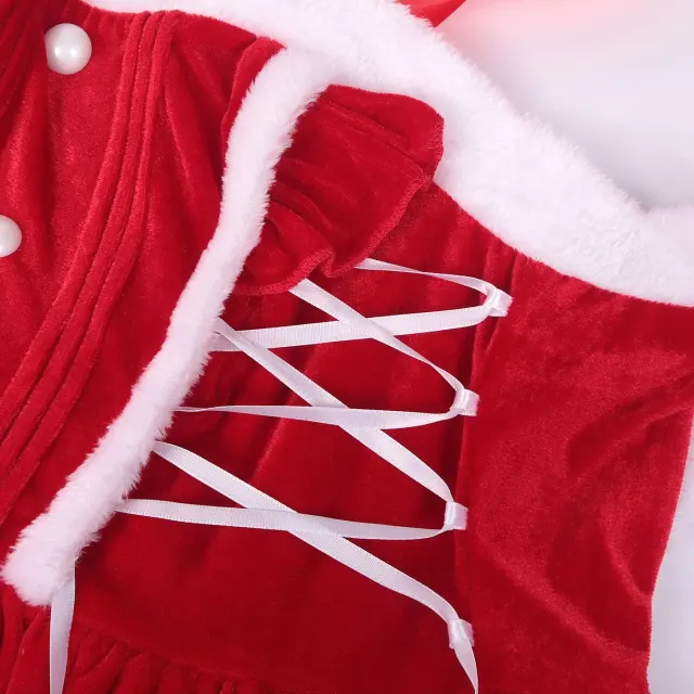 detalle de Disfraz de escenario de camisola cosplay navideña medieval de estilo dulce 10