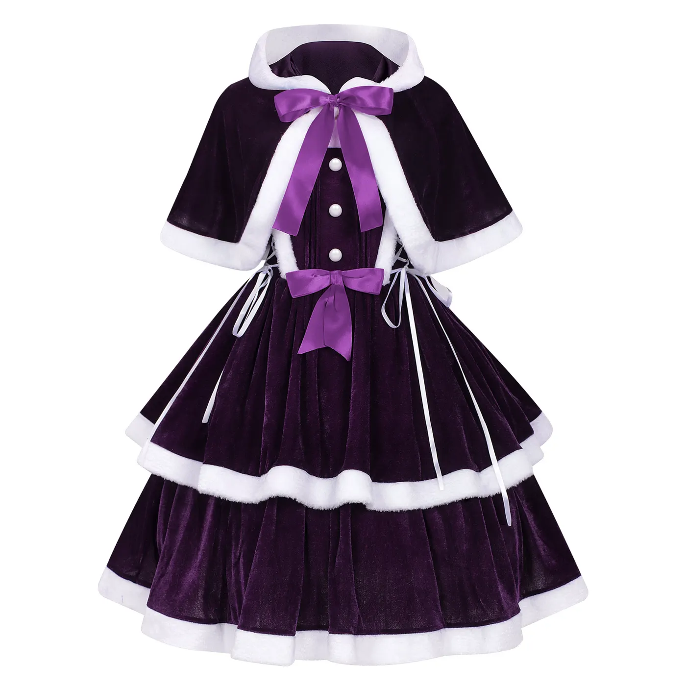 Medieval Sweet Christmas Cosplay Camisole Stage Costume detail 14