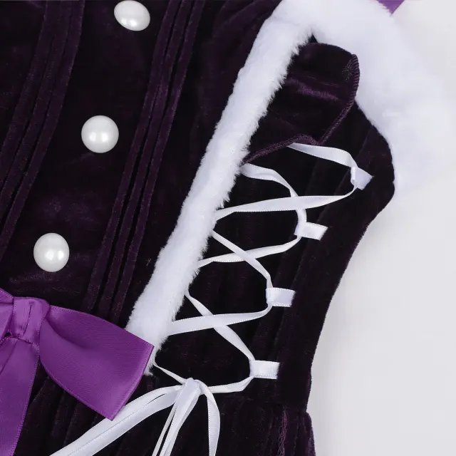 detalle de Disfraz de escenario de camisola cosplay navideña medieval de estilo dulce 18