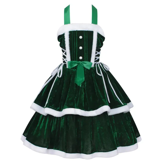 detalle de Disfraz de escenario de camisola cosplay navideña medieval de estilo dulce 21