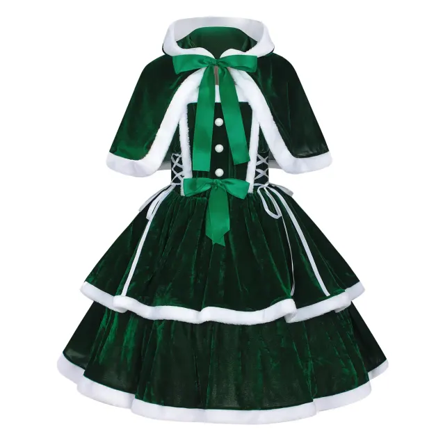 detalle de Disfraz de escenario de camisola cosplay navideña medieval de estilo dulce 22
