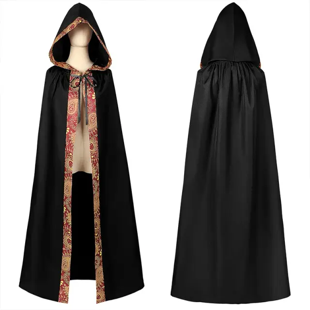 Medieval Clergy Cloak Halloween Cthulhu Cosplay Robe Cape detail 6