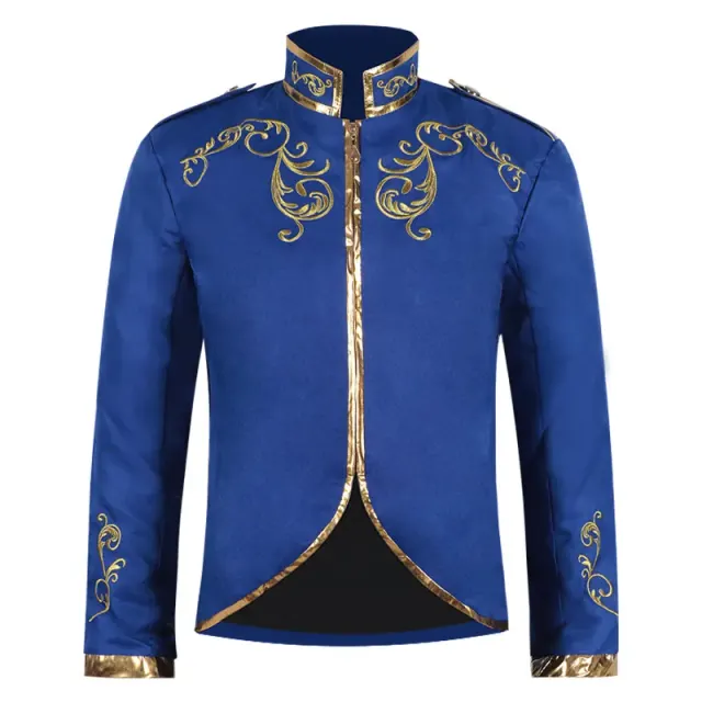 Medieval Court Embroidered Men's Prince Suit Set detail 16