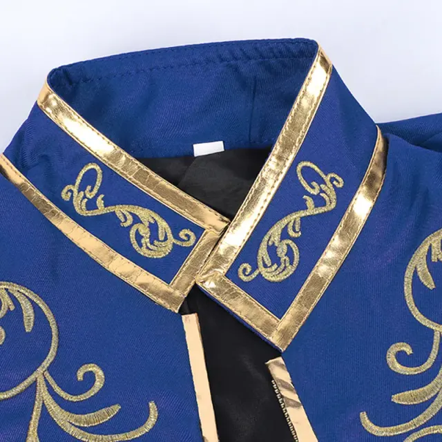 Medieval Court Embroidered Men's Prince Suit Set detail 17
