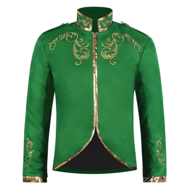 Medieval Court Embroidered Men's Prince Suit Set detail 21