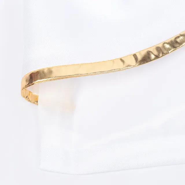 Medieval Court Gold Embroidered Prince Cosplay Jacket detail 7
