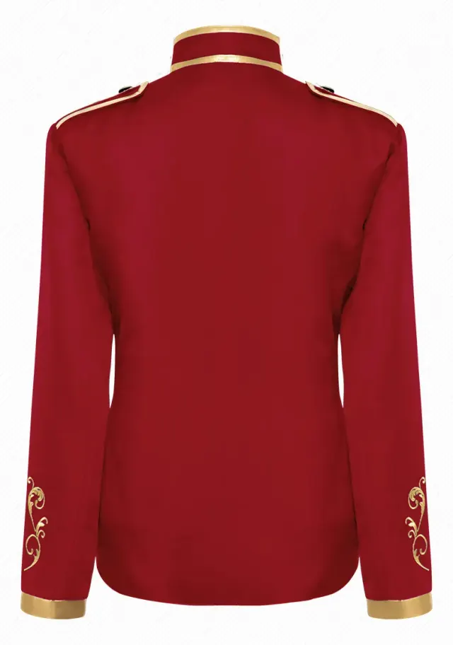 Medieval Court Gold Embroidered Prince Cosplay Jacket detail 9