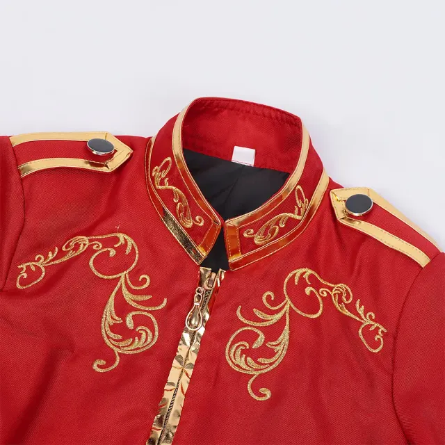 Medieval Court Gold Embroidered Prince Cosplay Jacket detail 10