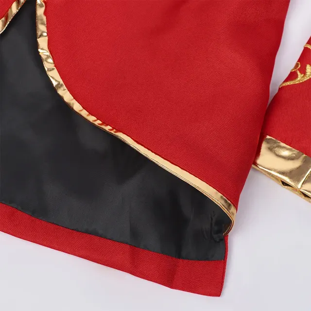 Medieval Court Gold Embroidered Prince Cosplay Jacket detail 11