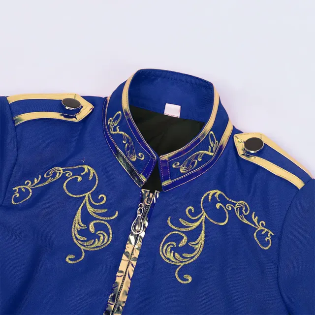 Medieval Court Gold Embroidered Prince Cosplay Jacket detail 16