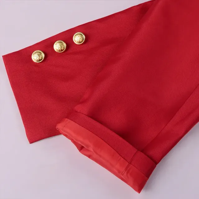 Medieval Court Prince Double-Breasted Stage Jacket for Halloween detail 8