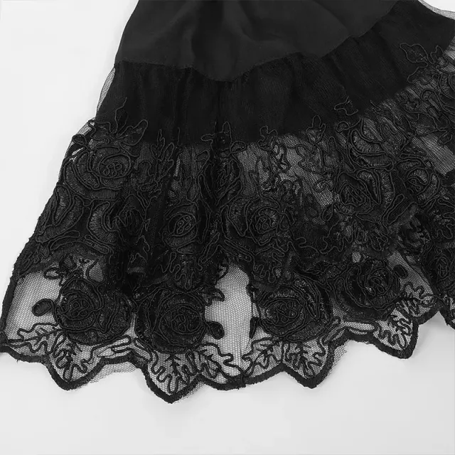 Medieval French Lace Ruffle Stand Collar Halloween Cosplay Shirt detail 7