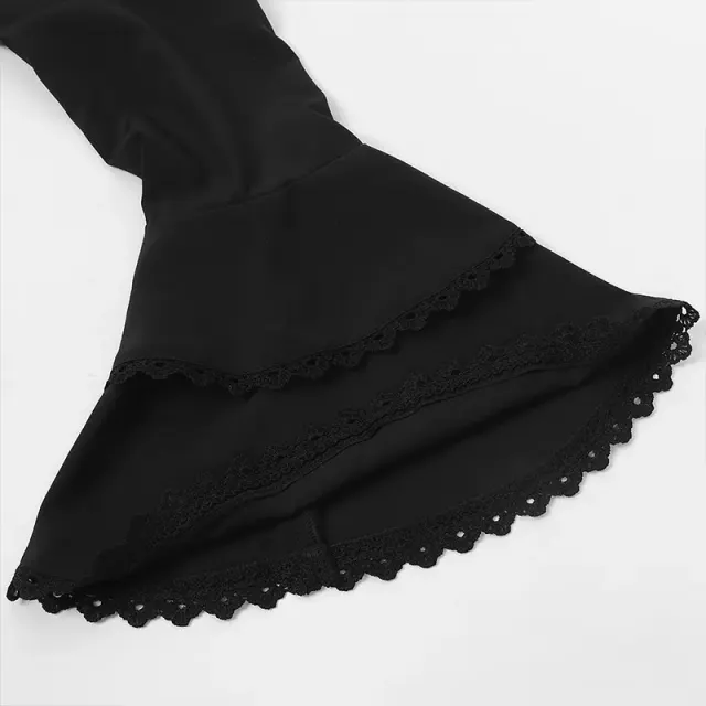 Medieval French Lace Ruffle Stand Collar Halloween Cosplay Shirt detail 10