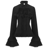 French Court Shirt Style 1 - Black