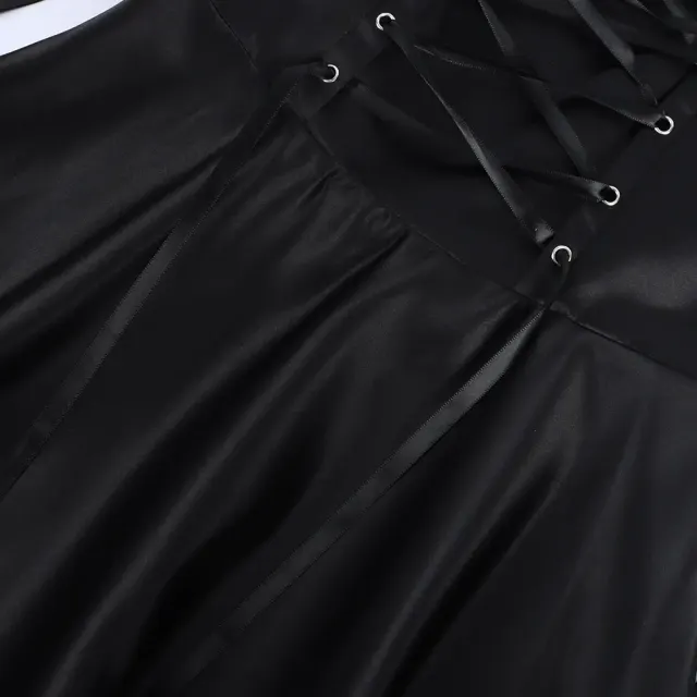 Medieval Gothic Hooded Witch Dress Cosplay Costume detail 12