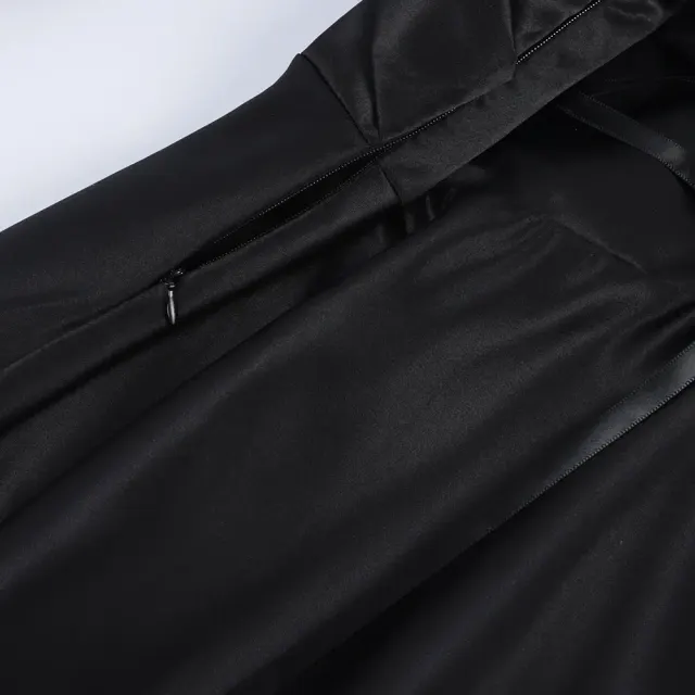Medieval Gothic Hooded Witch Dress Cosplay Costume detail 13