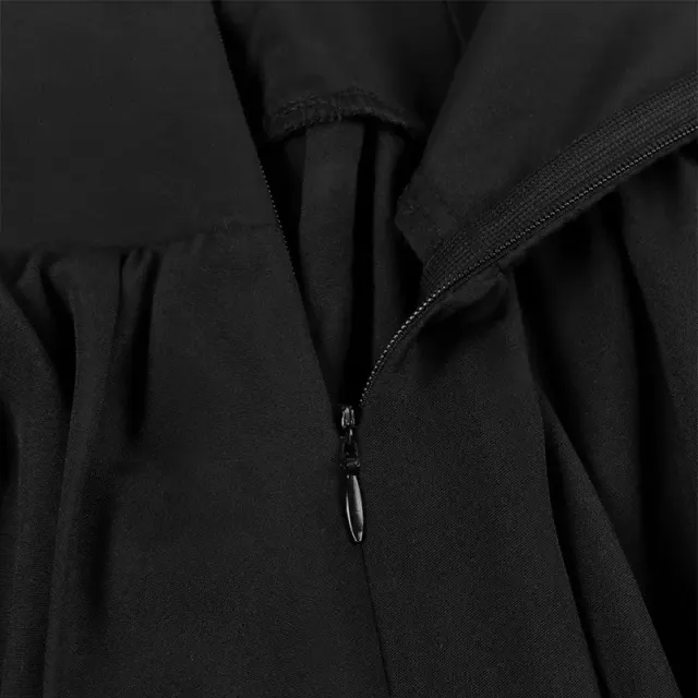 Medieval Gothic Lace-Up Ruffled Full Skirt for Women detail 6