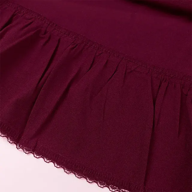 Medieval Gothic Lace-Up Ruffled Full Skirt for Women detail 15