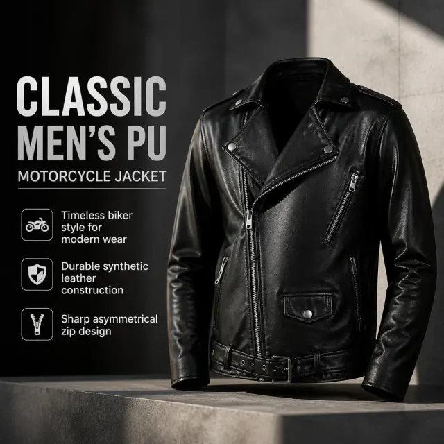 Medieval Gothic Punk Motorcycle Jacket for Stage Costume detail 1