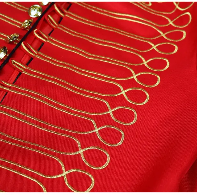 Medieval Gothic Steampunk Drummer Costume for Stage Performance detail 5