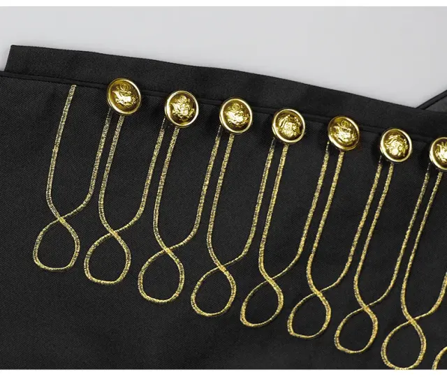 Medieval Gothic Steampunk Drummer Costume for Stage Performance detail 15